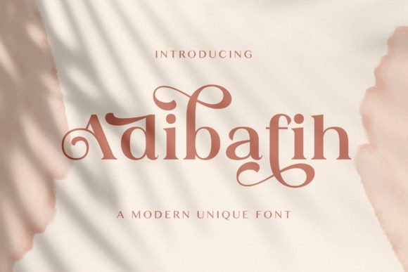 Adibafih: A Serif Font That Anchors Editorial Calm