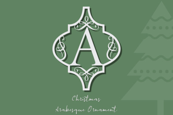 Arabesque Christmas Ornament: A Font for Seasonal Magic