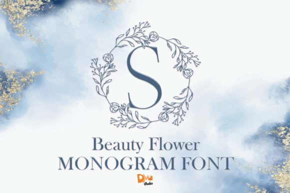 Beauty Flower Monogram: A Decorative Font for Scroll-Stopping Brand Moments