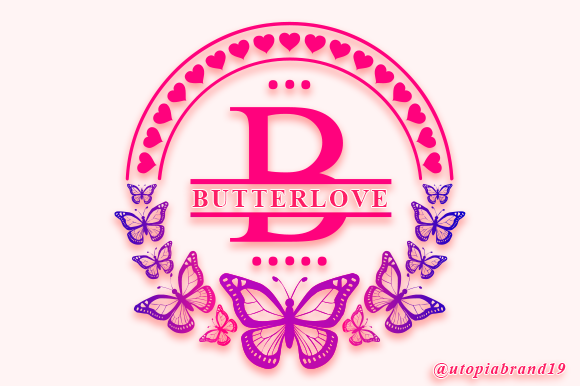 Butterlove Monogram: A Delicate Decorative Typeface for Digital Charm