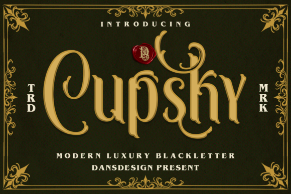 Cupsky: A Victorian Blackletter Typeface for Editorial Impact