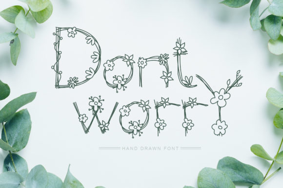 Dont Worry: A Delicate Decorative Font for Editorial Warmth