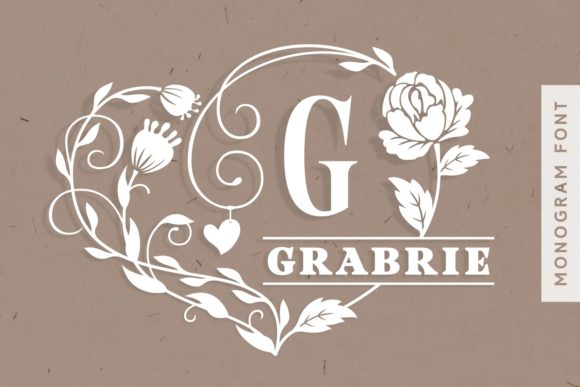 Grabrie: A Dainty Decorative Typeface for Romantic Brand Identity