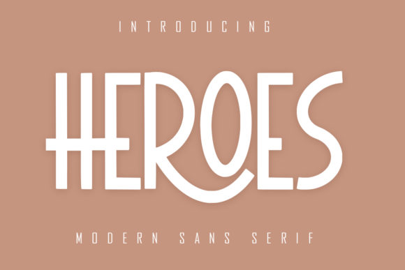 Heroes Font: A Classy Sans Serif for Handmade Brands