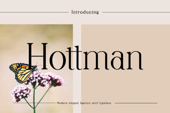 Hottman: A Refined Serif Font for Digital Brand Elegance