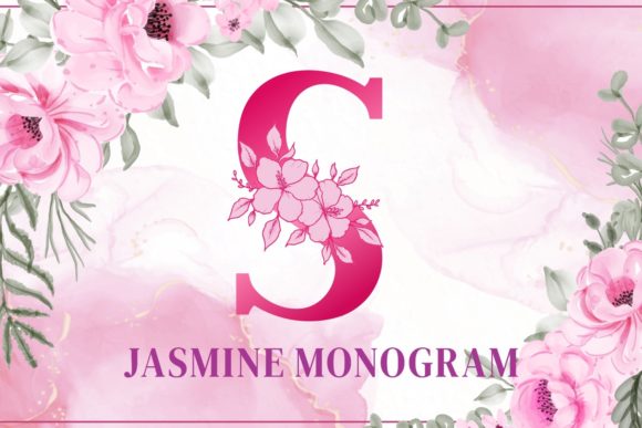 Jasmine Monogram: A Delicate Display Font for Editorial Charm