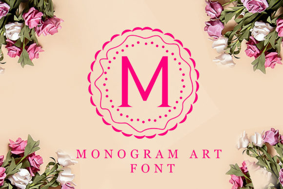 Monogram Art: A Decorative Font for Web Design and Brand Identity