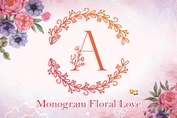 Monogram Floral Love: A Decorative Font for Brand-First Design