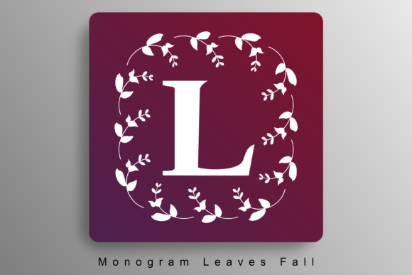 Monogram Leaves Fall: A Decorative Font for Handmade Charm