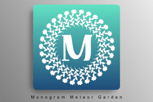 Monogram Meteor Garden: A Decorative Font That Elevates Handmade Design