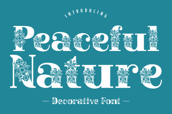 Peaceful Nature: A Dainty Display Font for Thoughtful Editorial Moments