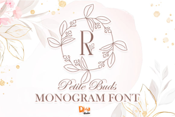 Petite Buds Monogram: A Delicate Font for Handmade Magic