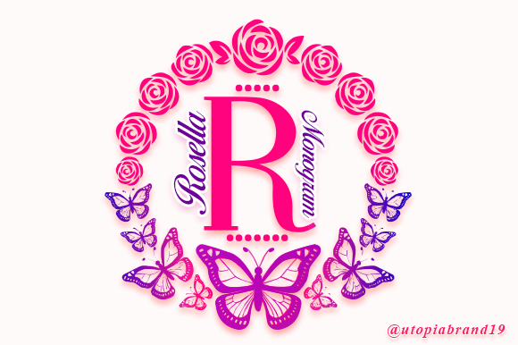 Rosella Monogram: A Dainty Decorative Typeface for Thoughtful Brand Moments