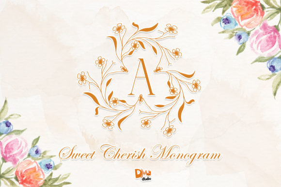 Sweet Cherish Monogram: A Delightful Font for Digital Design