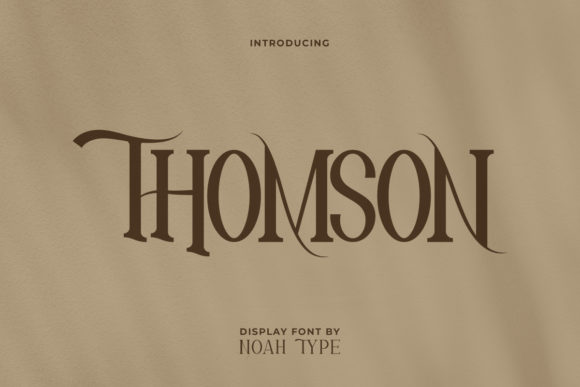 Thomson: A Modern Serif Font That Elevates Digital Branding