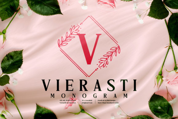 Vierasti Monogram: A Luxury Display Font for Digital Branding